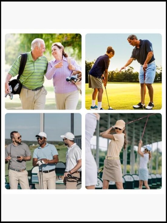 Stretch Woven Polyester-Blend Fabric Belt for Sports Hiking Golf
